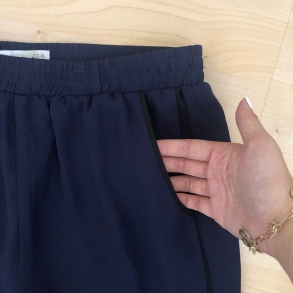 Revolve J.O.A. Navy Blue High Waisted Pants - Picture 4 of 7